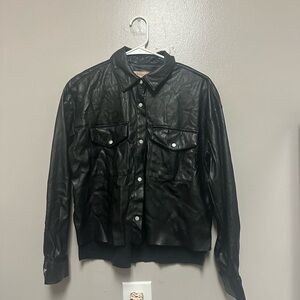Philosophy Black Leather Jacket